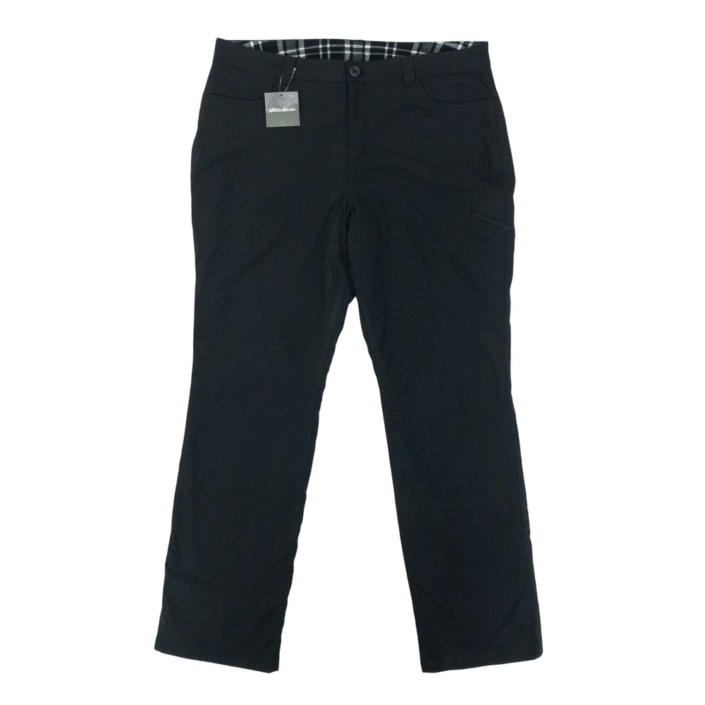 Eddie Bauer Rainier Lined Pants Womens Size 16 Black Fleece Hiking  Outdoor‎